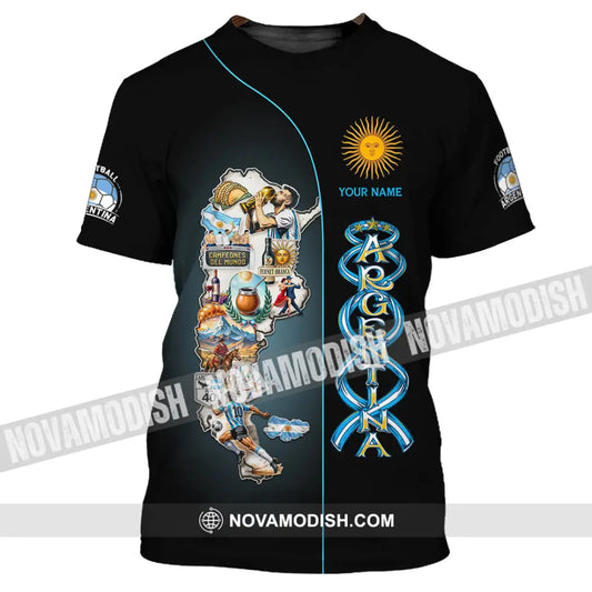 Unisex Shirt - Custom Argentina 3D Shirt T-Shirt / S T-shirt