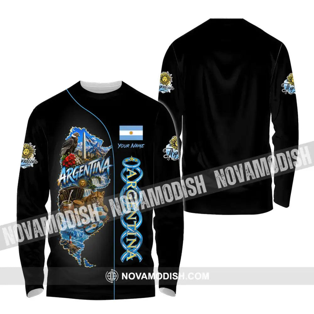 Unisex Shirt - Custom Argentina Shirt - Long Sleeve Shirt / S - T-shirt