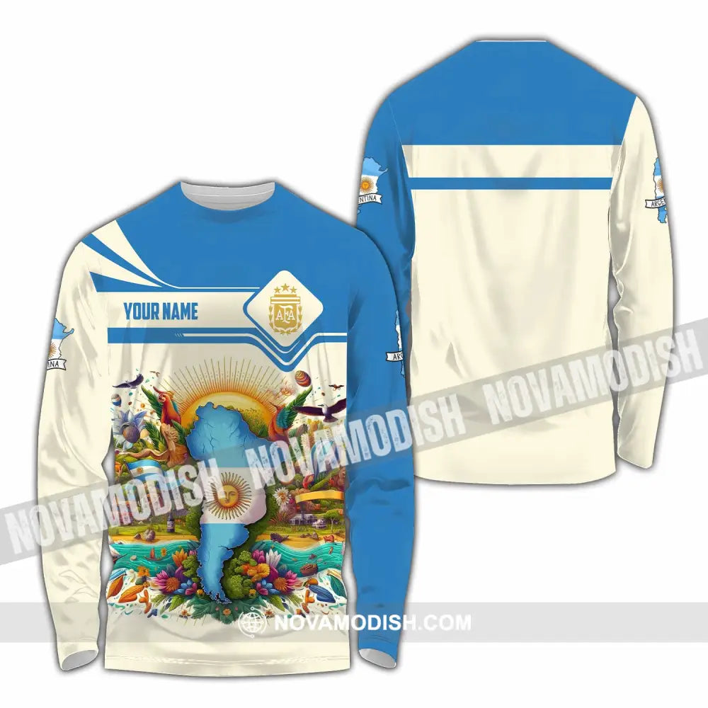 Unisex Shirt - Custom Argentina Shirt Long Sleeve Shirt / S T-shirt