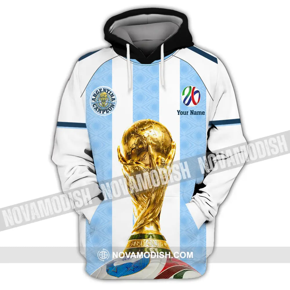 Unisex Shirt - Custom Argentina World Cup 2026 3D Shirt - Hoodie / S - T-shirt
