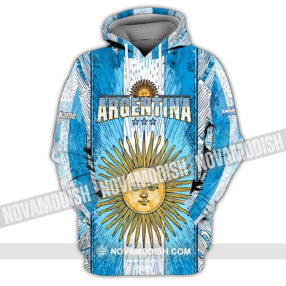 Unisex Shirt - Custom Argentina World Cup 2026 3D Shirt Hoodie / S T-shirt