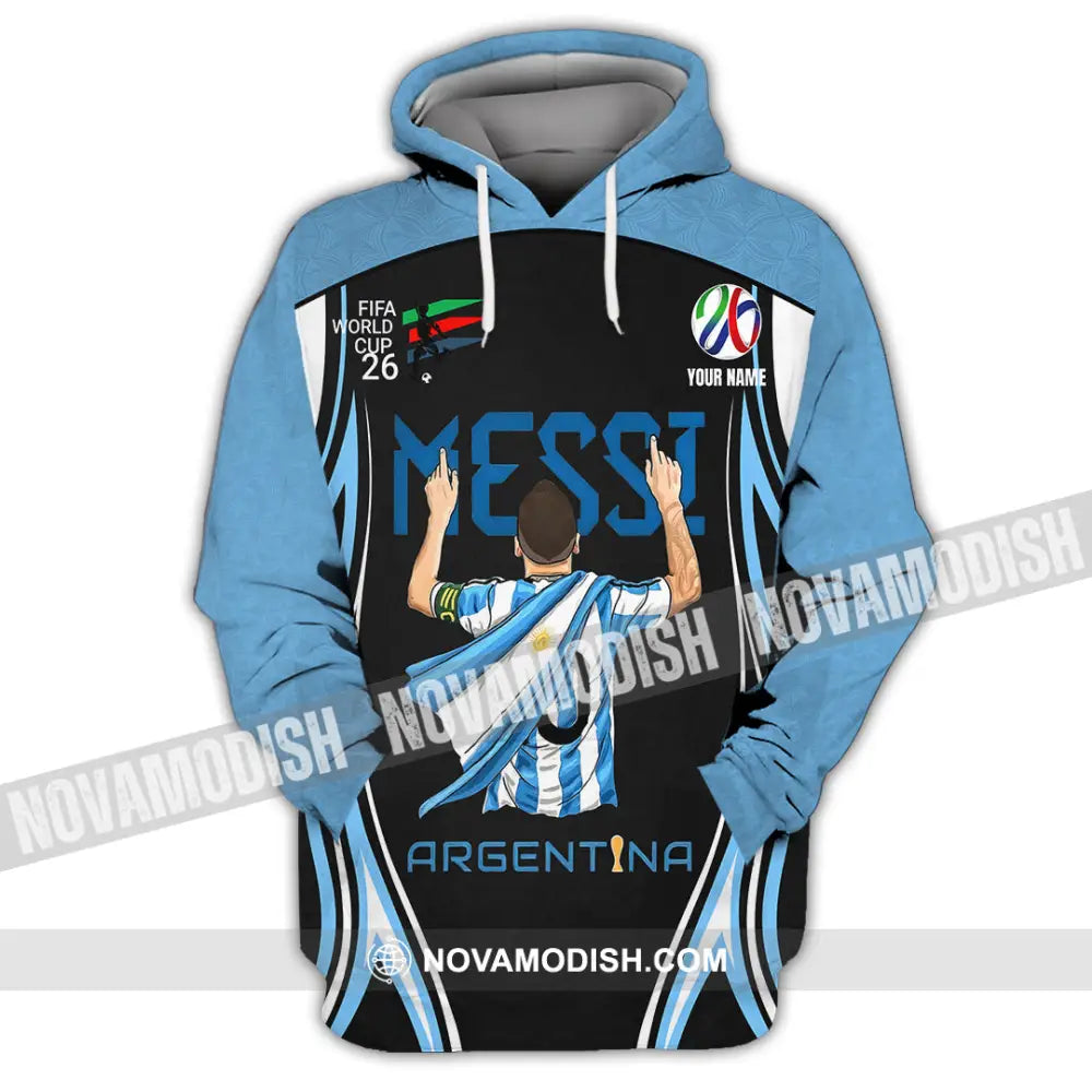 Unisex Shirt - Custom Argentina World Cup 2026 3D Shirt Hoodie / S T-shirt