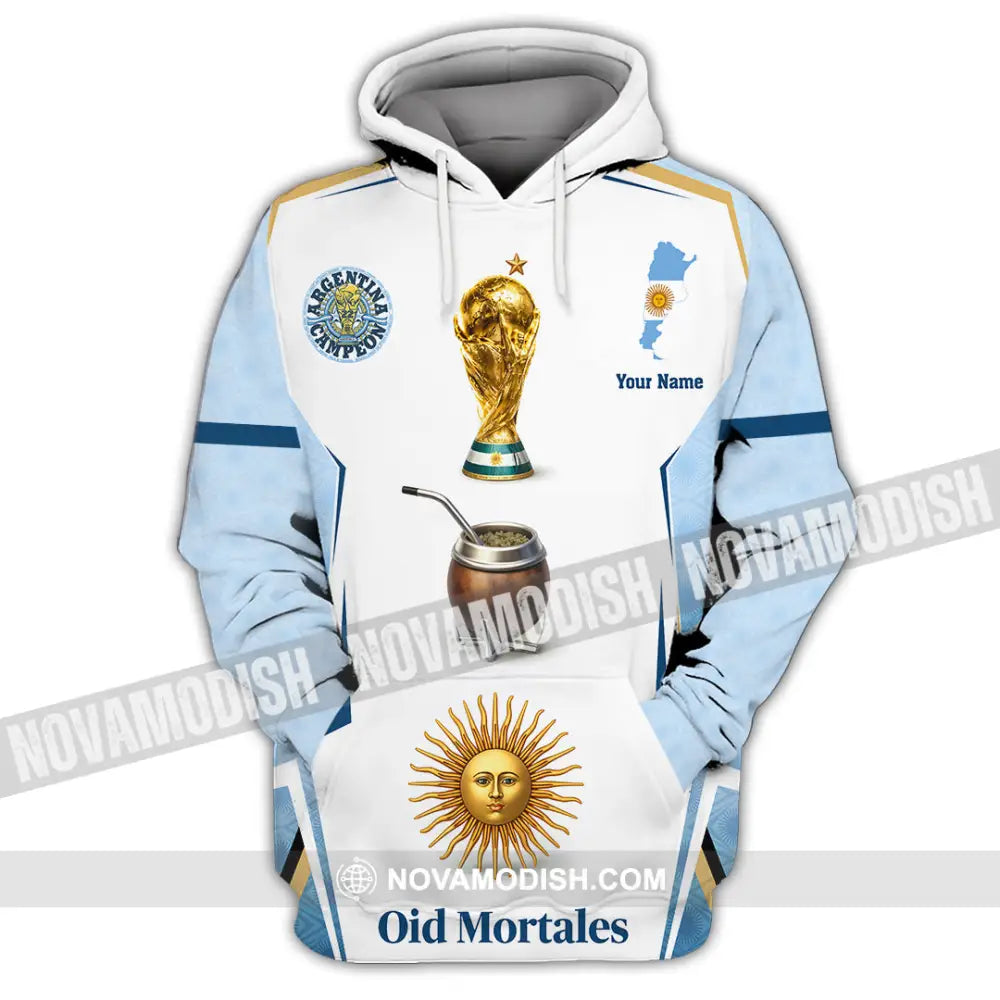 Unisex Shirt - Custom Argentina World Cup 2026 3D Shirt - Hoodie / S - T-shirt