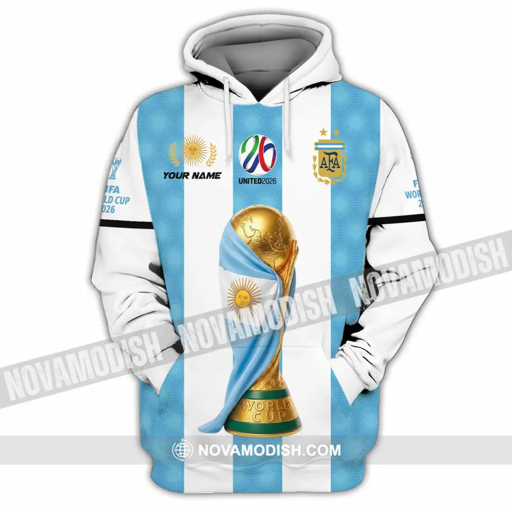 Unisex Shirt - Custom Argentina World Cup 2026 3D Shirt - Hoodie / S - T-shirt