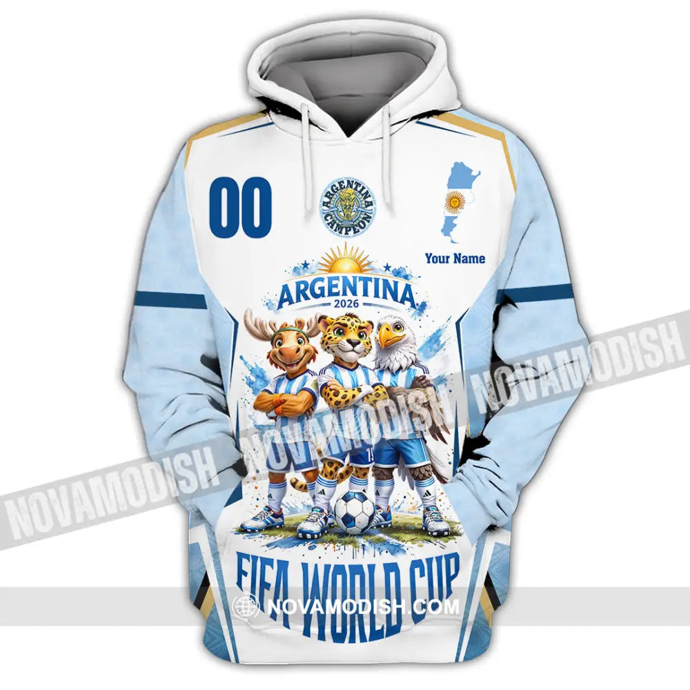 Unisex Shirt - Custom Argentina World Cup 2026 3D Shirt - Hoodie / S - T-shirt