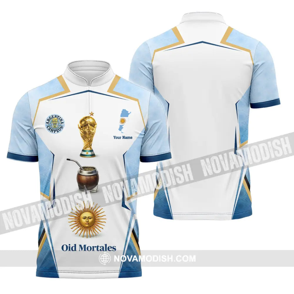 Unisex Shirt - Custom Argentina World Cup 2026 3D Shirt - Polo Shirt / S - T-shirt