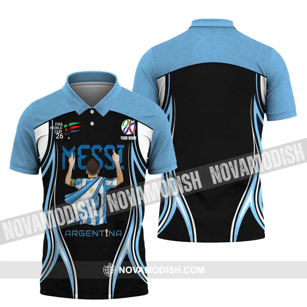 Unisex Shirt - Custom Argentina World Cup 2026 3D Shirt Polo Shirt / S T-shirt
