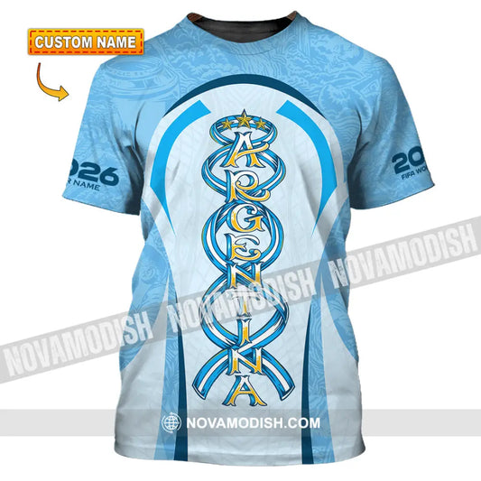 Unisex Shirt - Custom Argentina World Cup 2026 3D Shirt T-shirt