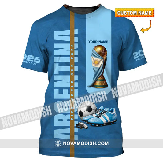 Unisex Shirt - Custom Argentina World Cup 2026 3D Shirt T-shirt