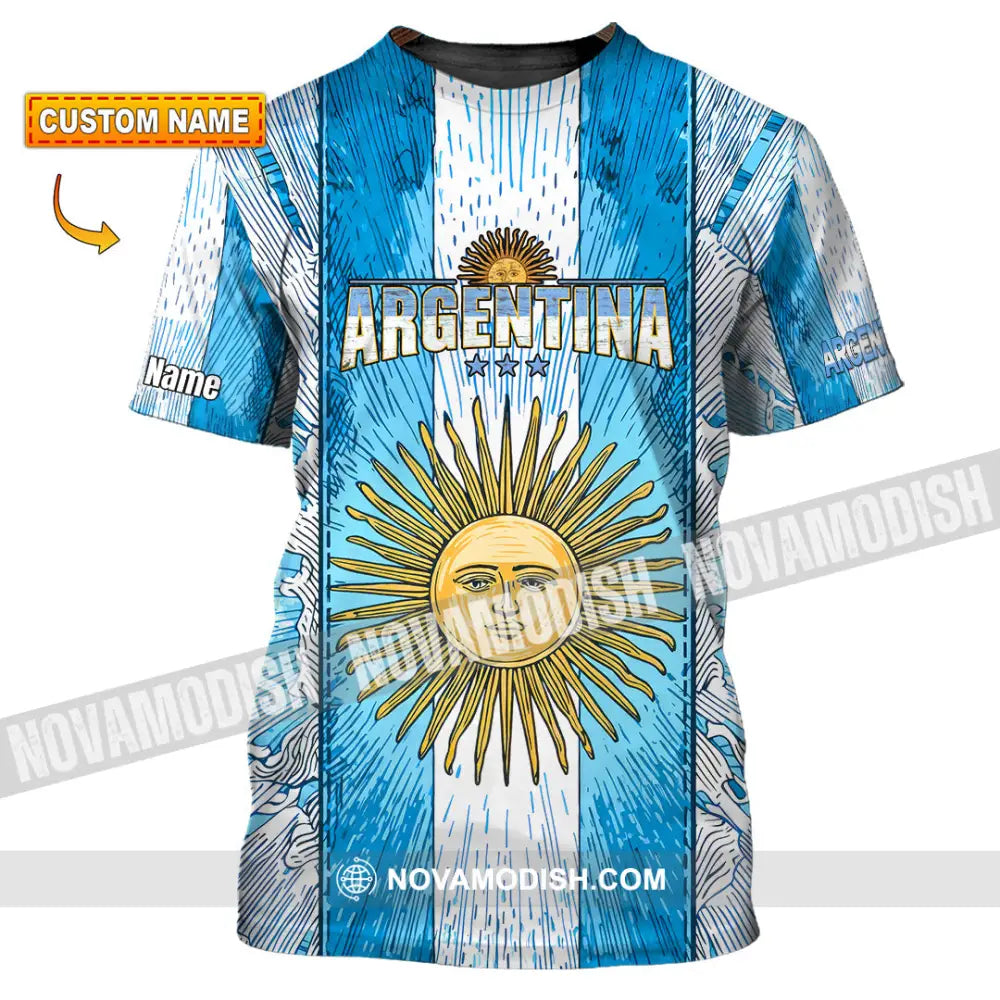 Unisex Shirt - Custom Argentina World Cup 2026 3D Shirt T-shirt