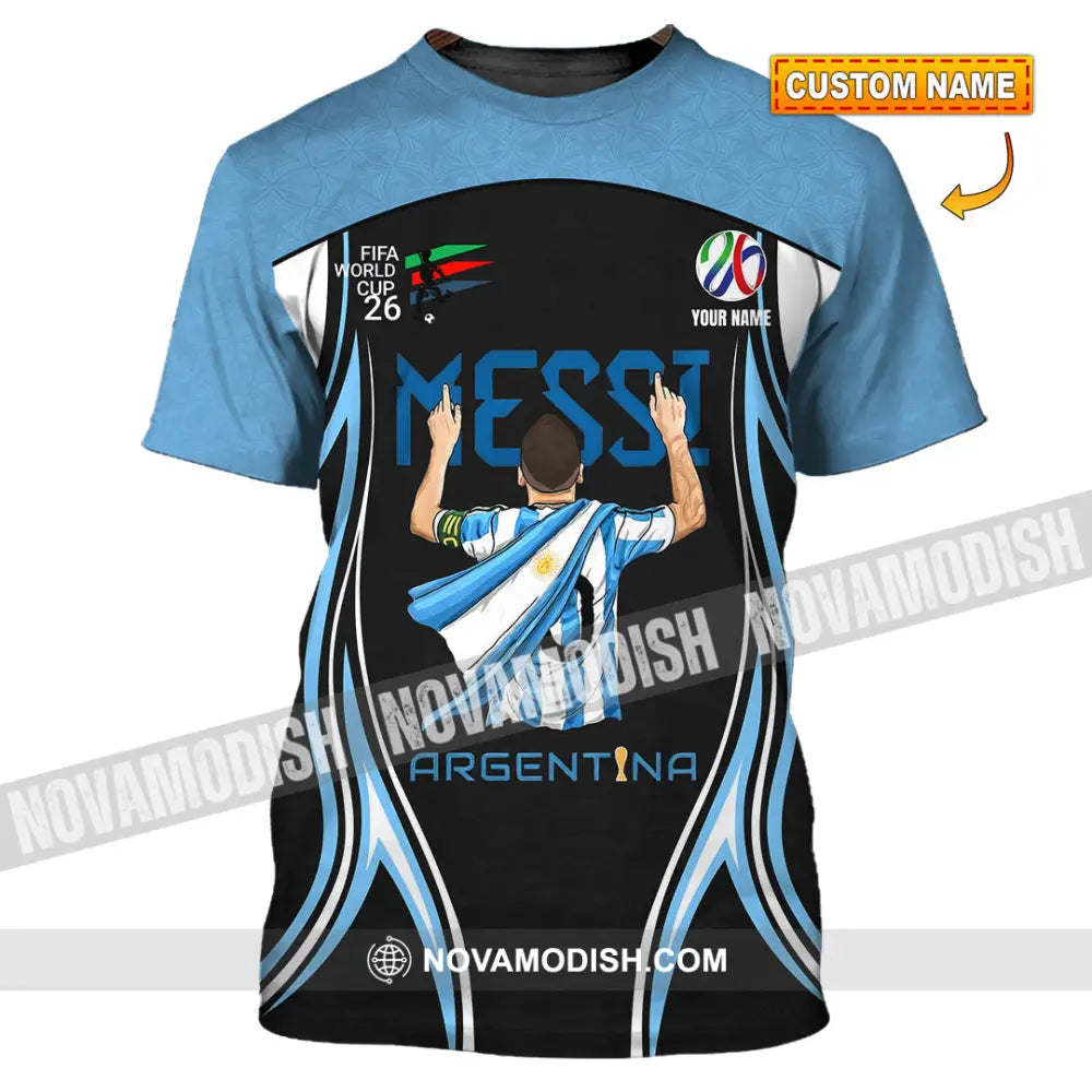 Unisex Shirt - Custom Argentina World Cup 2026 3D Shirt T-shirt