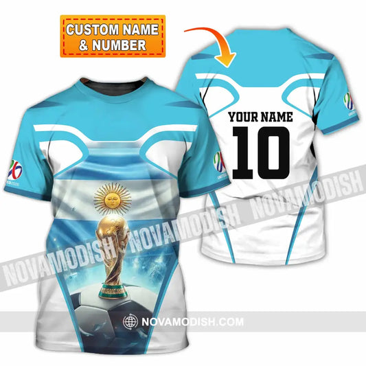 Unisex Shirt - Custom Argentina World Cup 2026 3D Shirt T-shirt