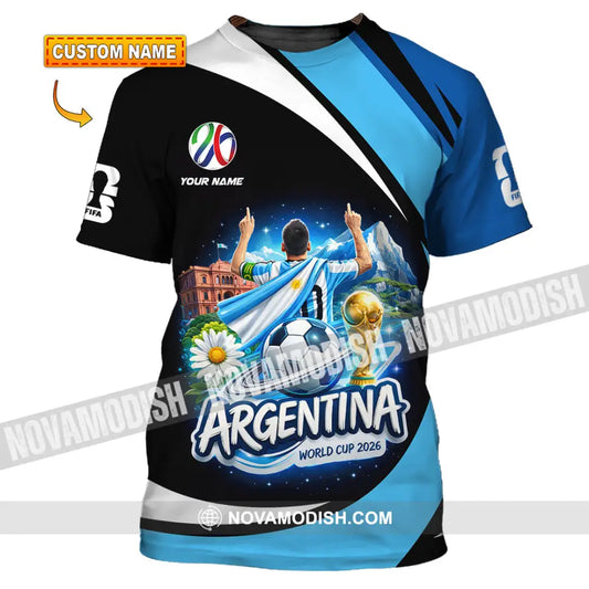 Unisex Shirt - Custom Argentina World Cup 2026 2026 3D Shirt - T-shirt