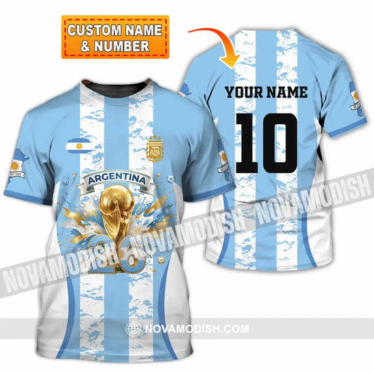 Unisex Shirt - Custom Argentina World Cup 2026 3D Shirt T-shirt