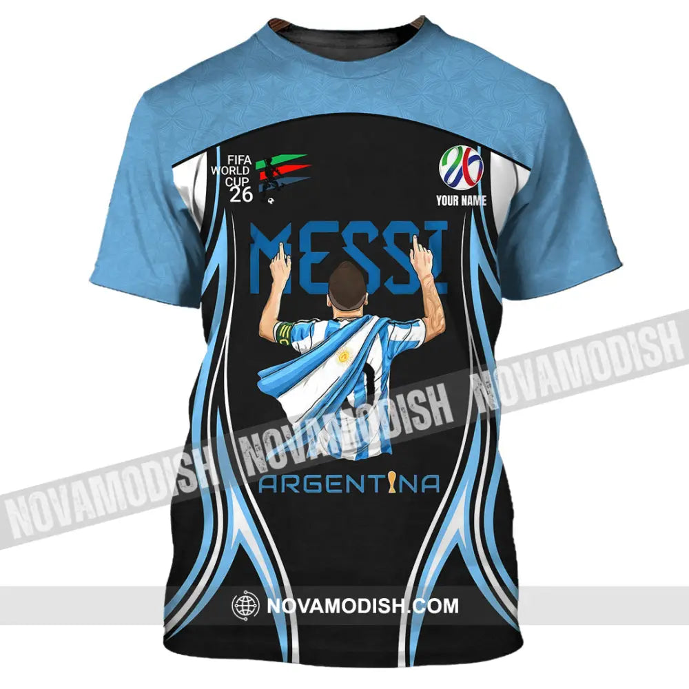 Unisex Shirt - Custom Argentina World Cup 2026 3D Shirt T-Shirt / S T-shirt