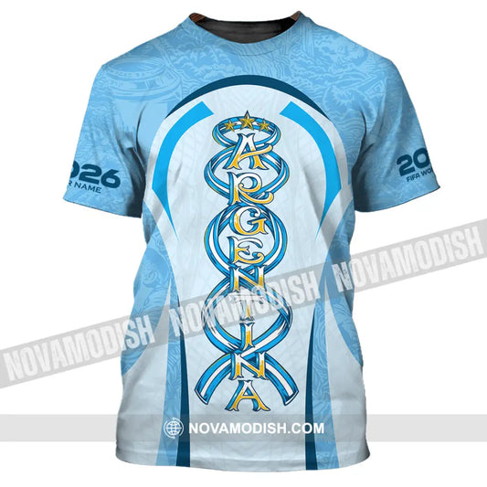 Unisex Shirt - Custom Argentina World Cup 2026 3D Shirt T-Shirt / S T-shirt
