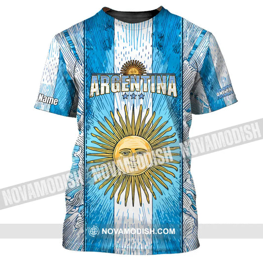 Unisex Shirt - Custom Argentina World Cup 2026 3D Shirt T-Shirt / S T-shirt