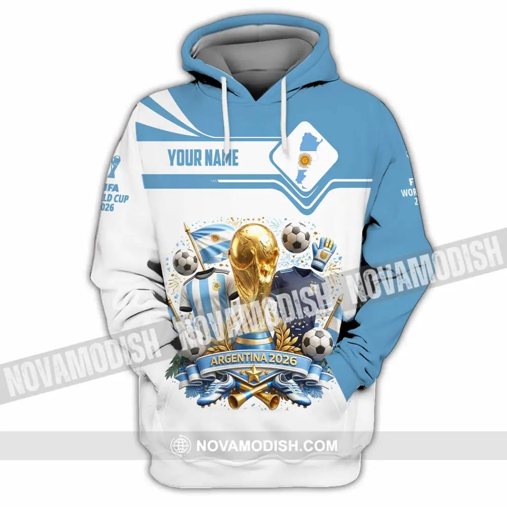 Unisex Shirt - Custom Argentina World Cup 2026 Shirt - Hoodie / S - T-shirt