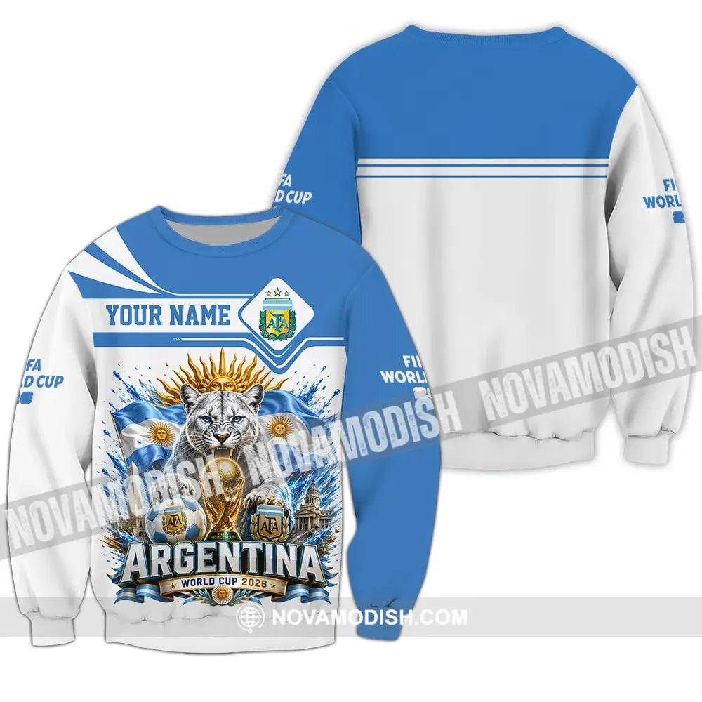 Unisex Shirt - Custom Argentina World Cup 2026 Shirt - Long Sleeve / S - T-shirt