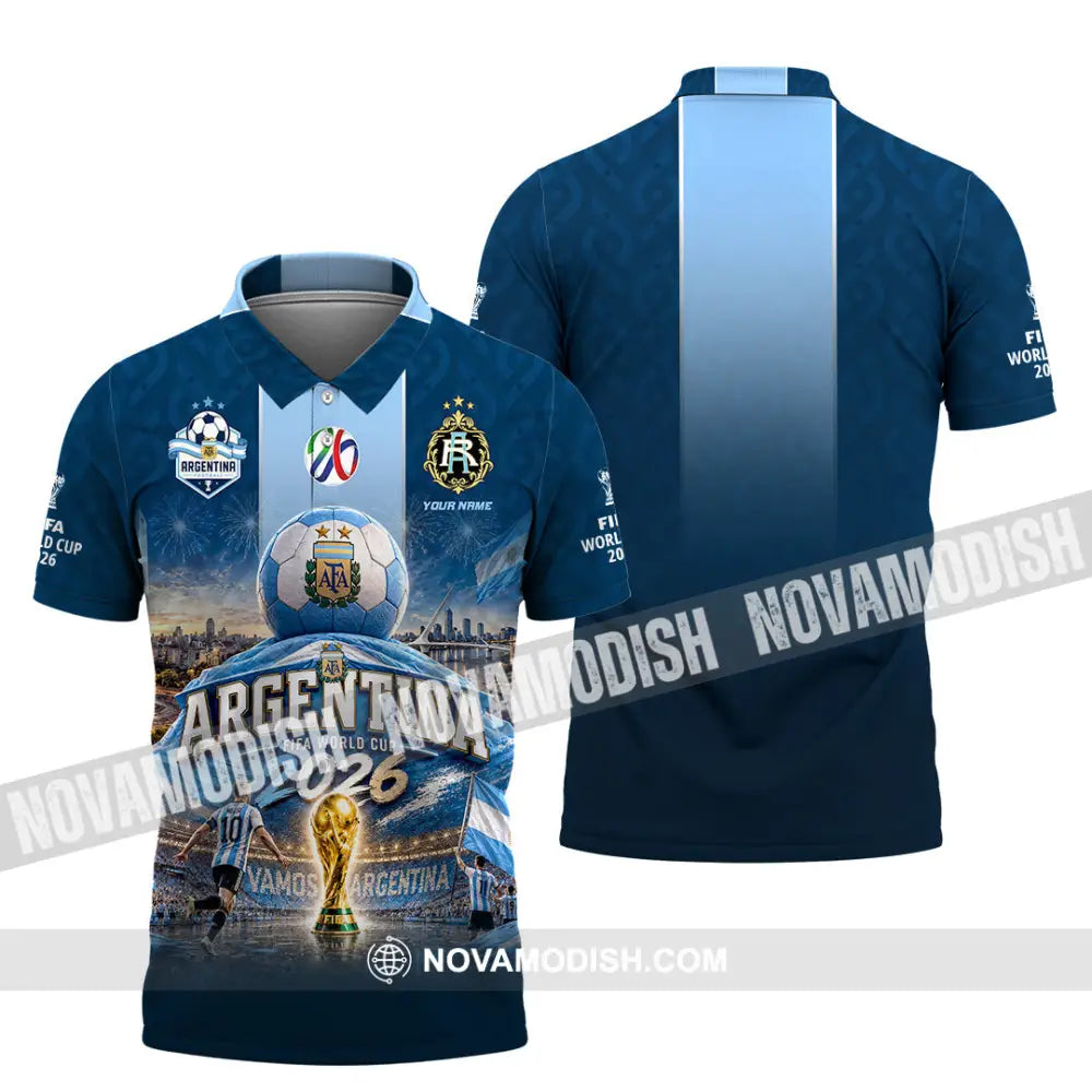Unisex Shirt - Custom Argentina World Cup 2026 Shirt - Polo Shirt / S - T-shirt