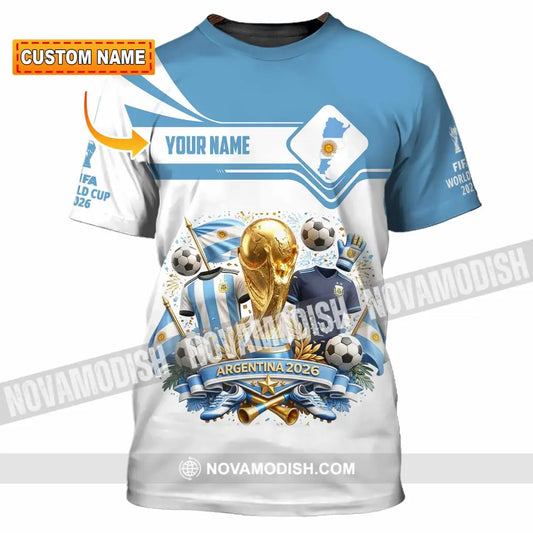 Unisex Shirt - Custom Argentina World Cup 2026 Shirt - T-shirt