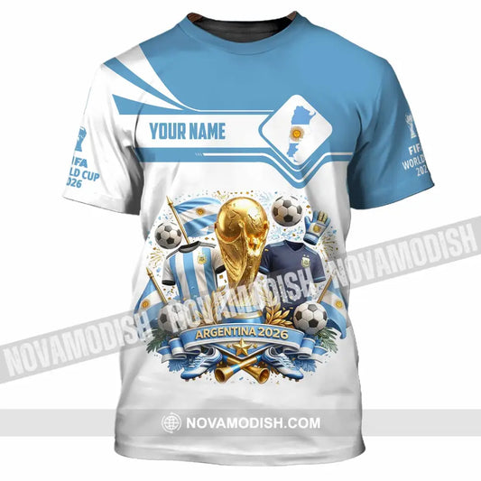 Unisex Shirt - Custom Argentina World Cup 2026 Shirt - T-Shirt / S - T-shirt