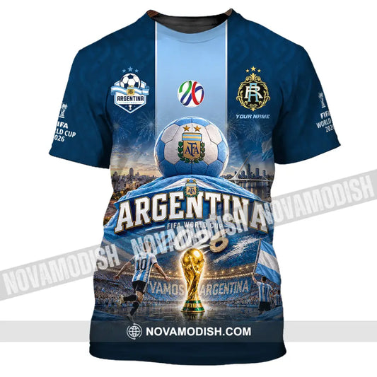 Unisex Shirt - Custom Argentina World Cup 2026 Shirt - T-Shirt / S - T-shirt