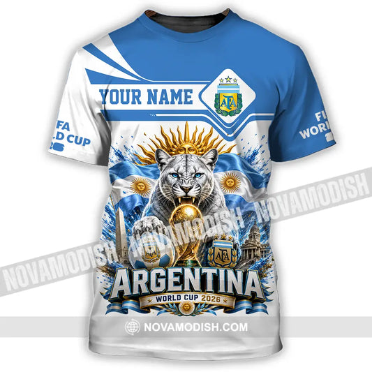 Unisex Shirt - Custom Argentina World Cup 2026 Shirt - T-Shirt / S - T-shirt