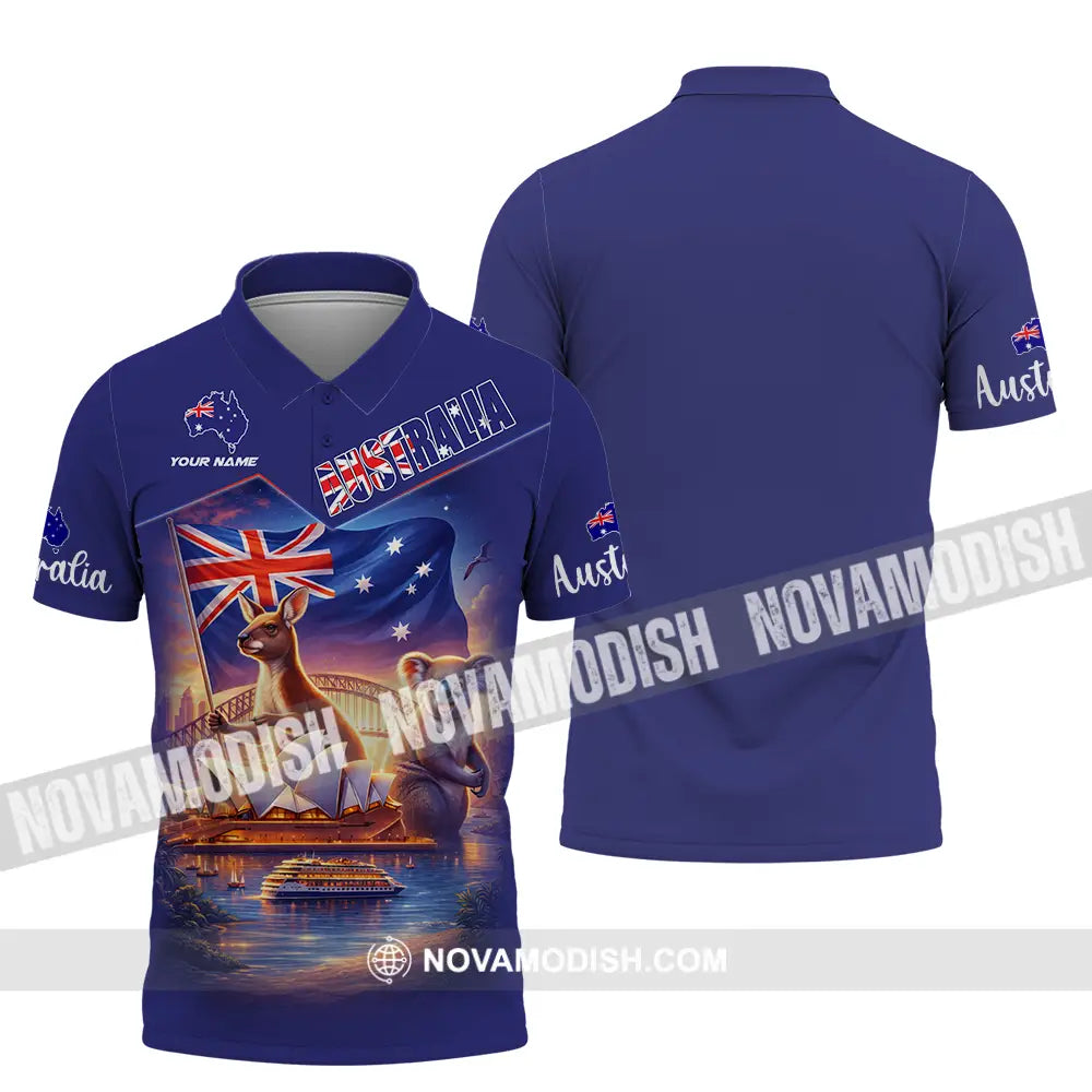 Unisex Shirt - Custom Australia 3D Shirt Polo Shirt / S T-shirt