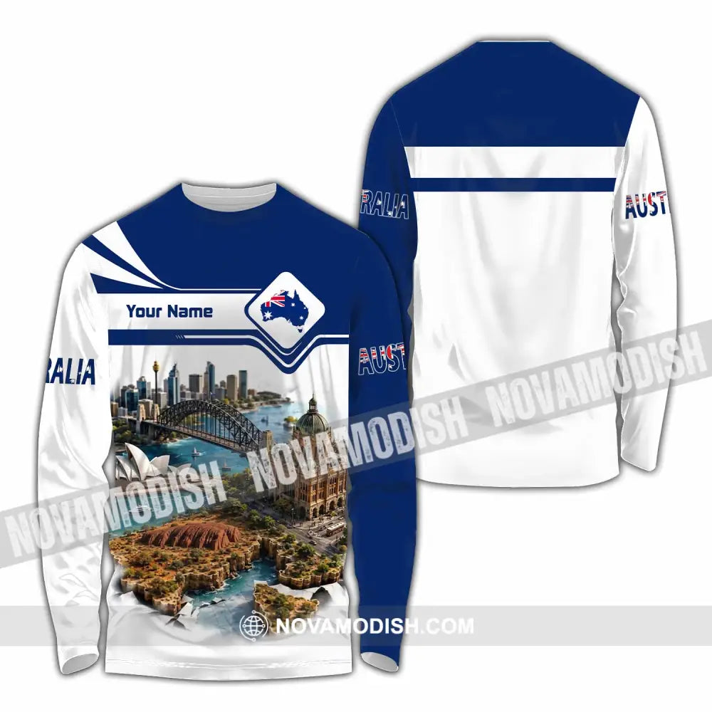 Unisex Shirt - Custom Australia Shirt - Long Sleeve Shirt / S - T-shirt