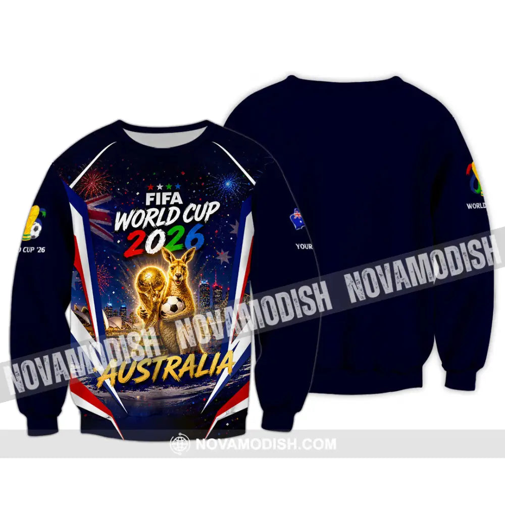 Unisex Shirt - Custom Australia World Cup 2026 Shirt - Long Sleeve / S - T-shirt