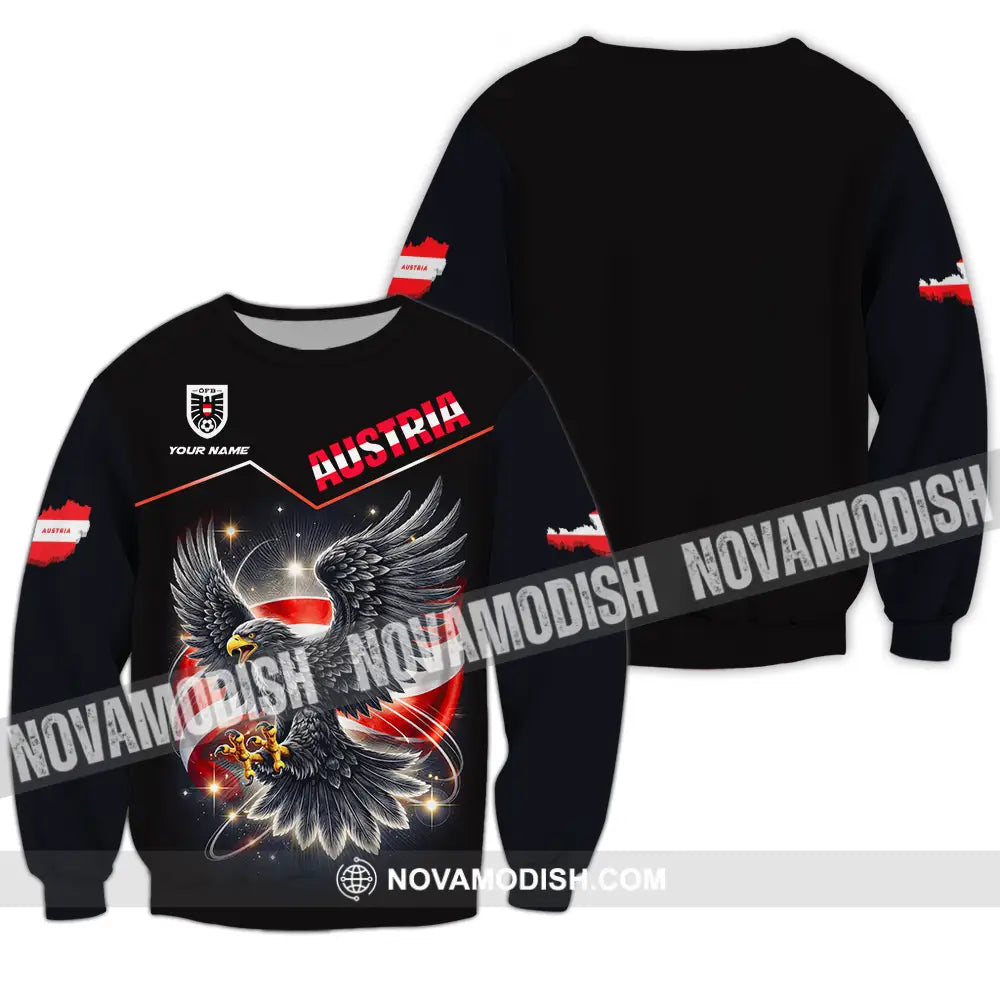 Unisex Shirt - Custom Austria 3D Shirt Long Sleeve / S T-shirt