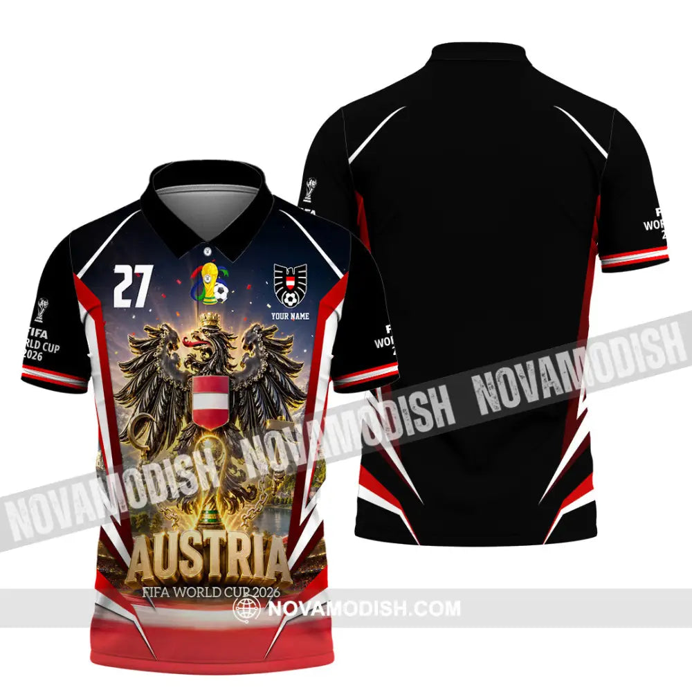 Unisex Shirt - Custom Austria World Cup 2026 Shirt - Polo Shirt / S - T-shirt