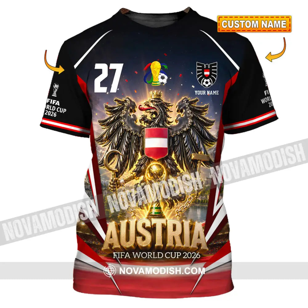 Unisex Shirt - Custom Austria World Cup 2026 Shirt - T-shirt