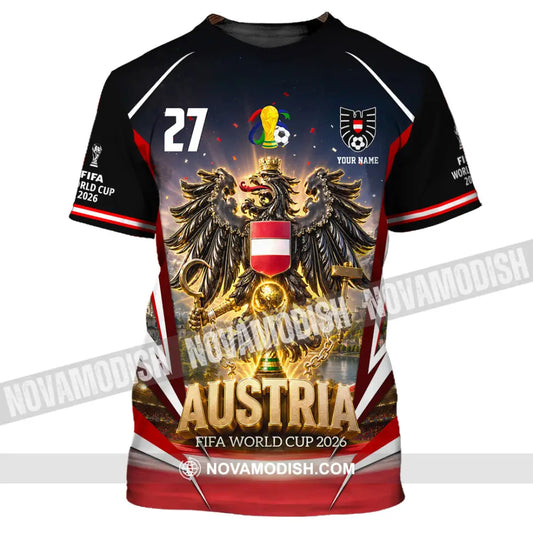 Unisex Shirt - Custom Austria World Cup 2026 Shirt - T-Shirt / S - T-shirt