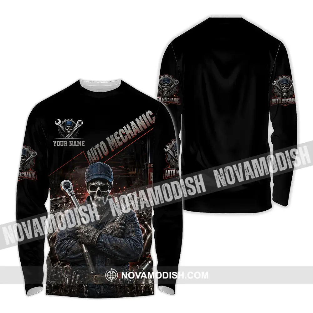 Unisex Shirt - Custom Auto Mechanic Shirt - Long Sleeve Shirt / S - T-shirt