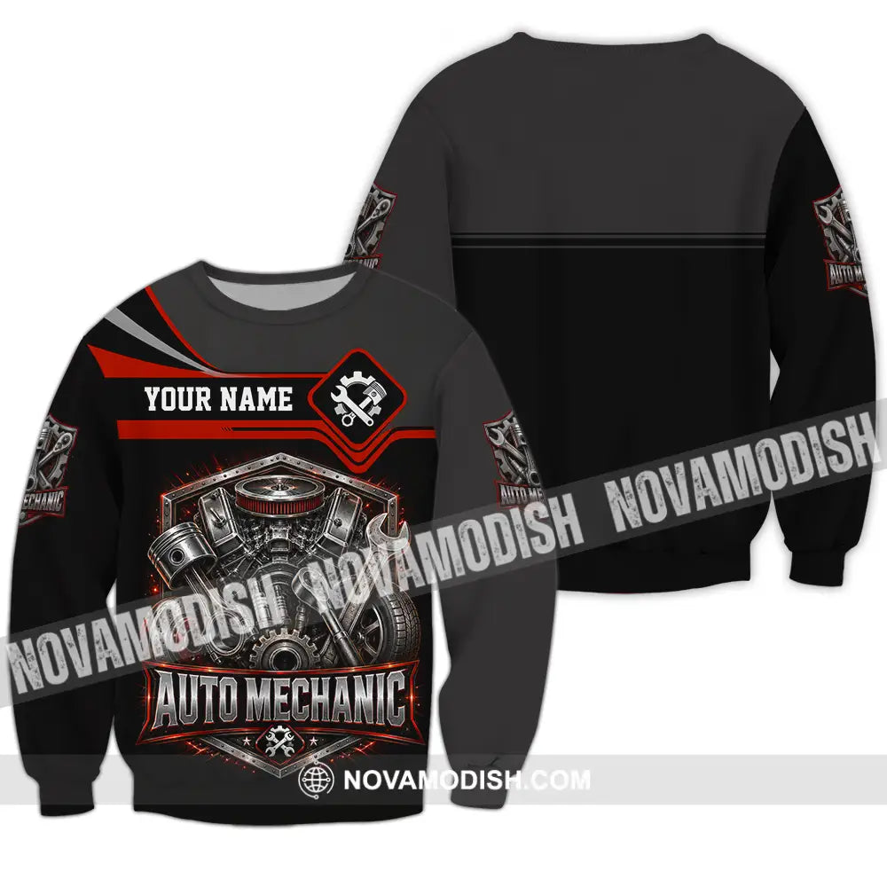 Unisex Shirt - Custom Auto Mechanic Shirt - Long Sleeve / S - T-shirt