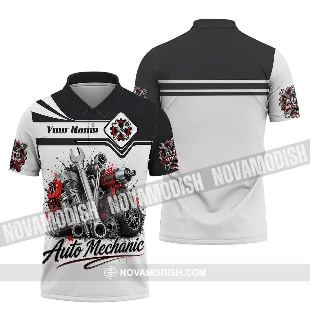 Unisex Shirt - Custom Auto Mechanic Shirt - Polo Shirt / S - T-shirt