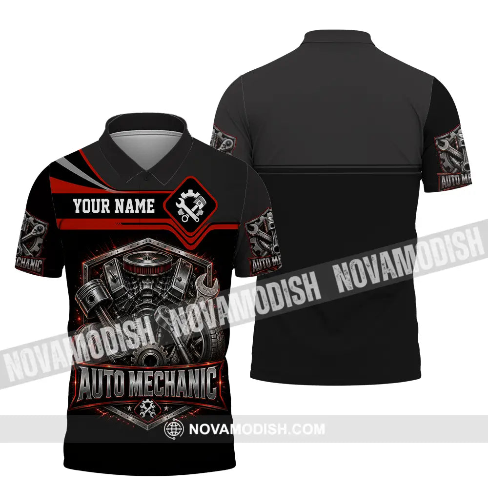 Unisex Shirt - Custom Auto Mechanic Shirt - Polo Shirt / S - T-shirt