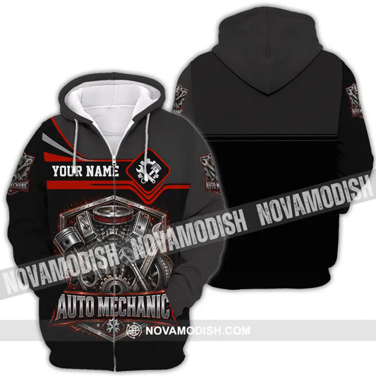 Unisex Shirt - Custom Auto Mechanic Shirt - Zipper Hoodie / S - T-shirt