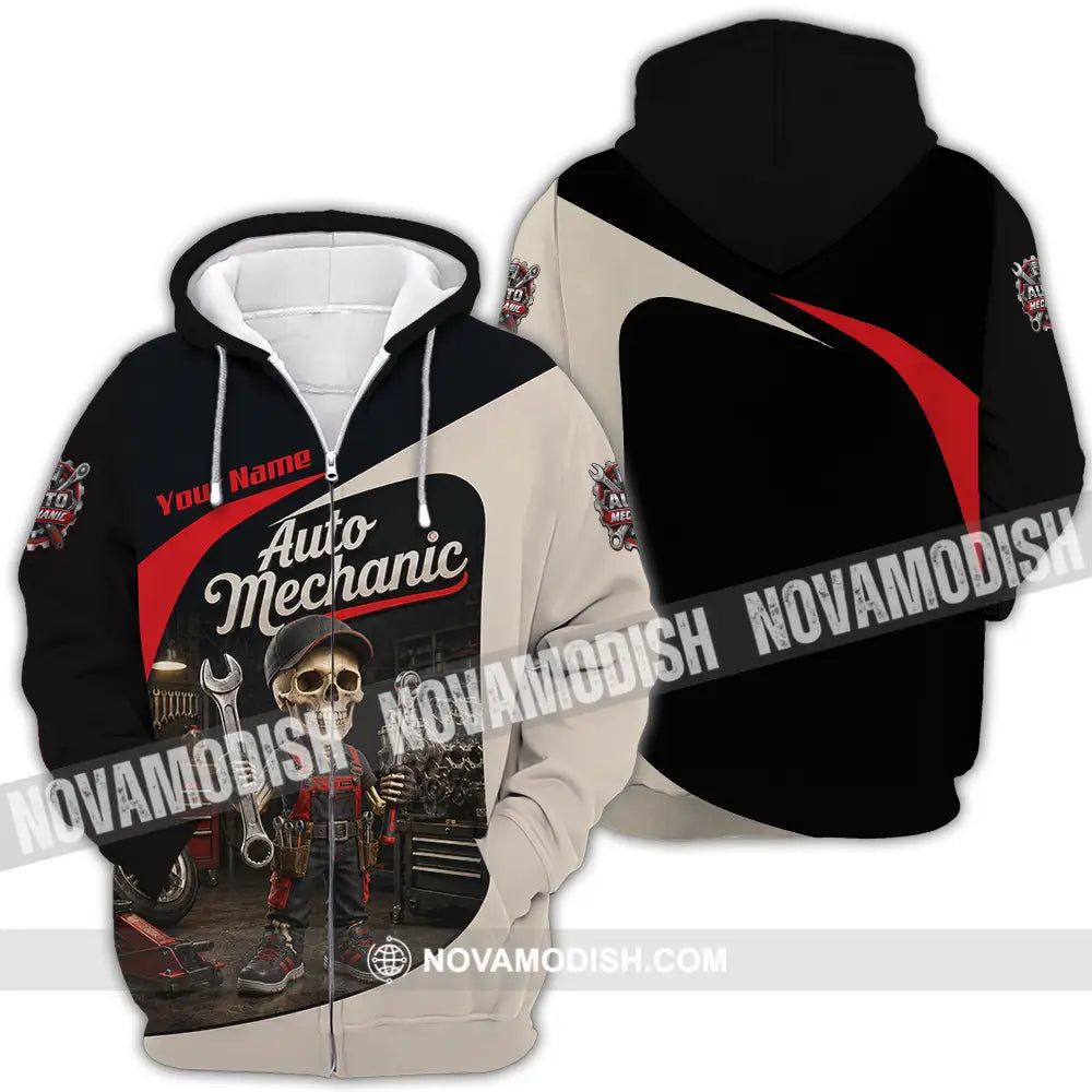 Unisex Shirt - Custom Auto Mechanic Shirt - Zipper Hoodie / S - T-shirt