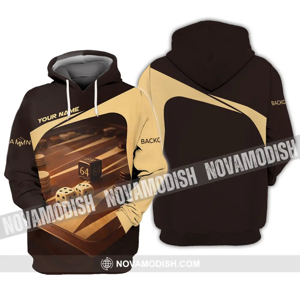 Unisex Shirt - Custom Backgammon 3D Shirt Hoodie / S T-shirt