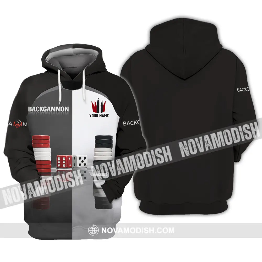 Unisex Shirt - Custom Backgammon 3D Shirt Hoodie / S T-shirt
