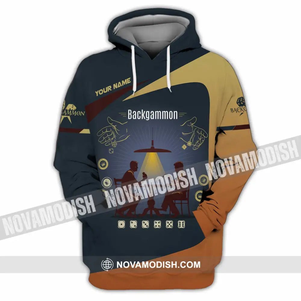 Unisex Shirt - Custom Backgammon 3D Shirt Hoodie / S T-shirt