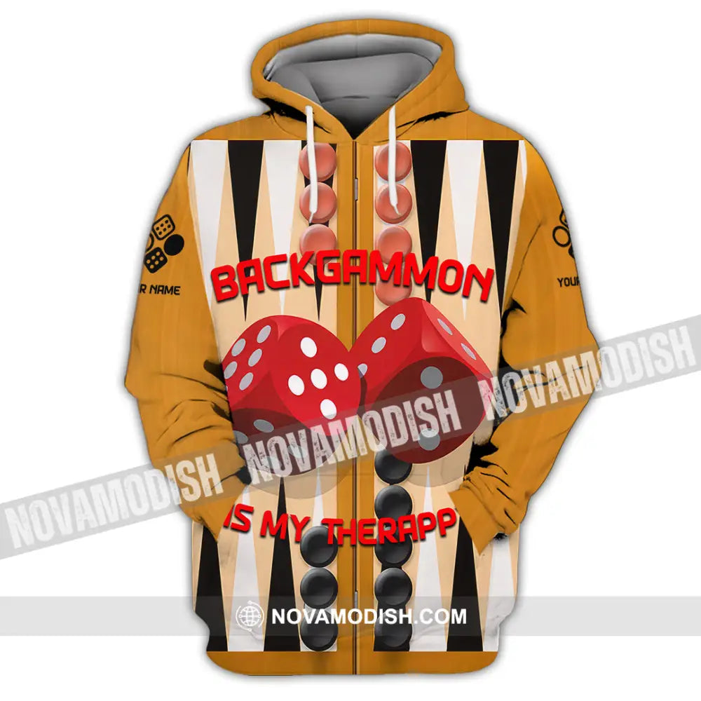 Unisex Shirt - Custom Backgammon 3D Shirt Hoodie / S T-shirt