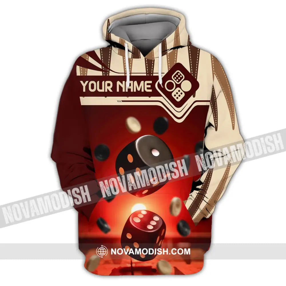 Unisex Shirt - Custom Backgammon 3D Shirt Hoodie / S T-shirt