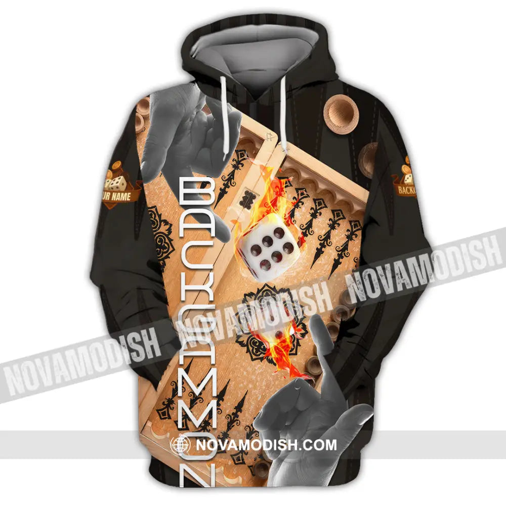 Unisex Shirt - Custom Backgammon 3D Shirt Hoodie / S T-shirt