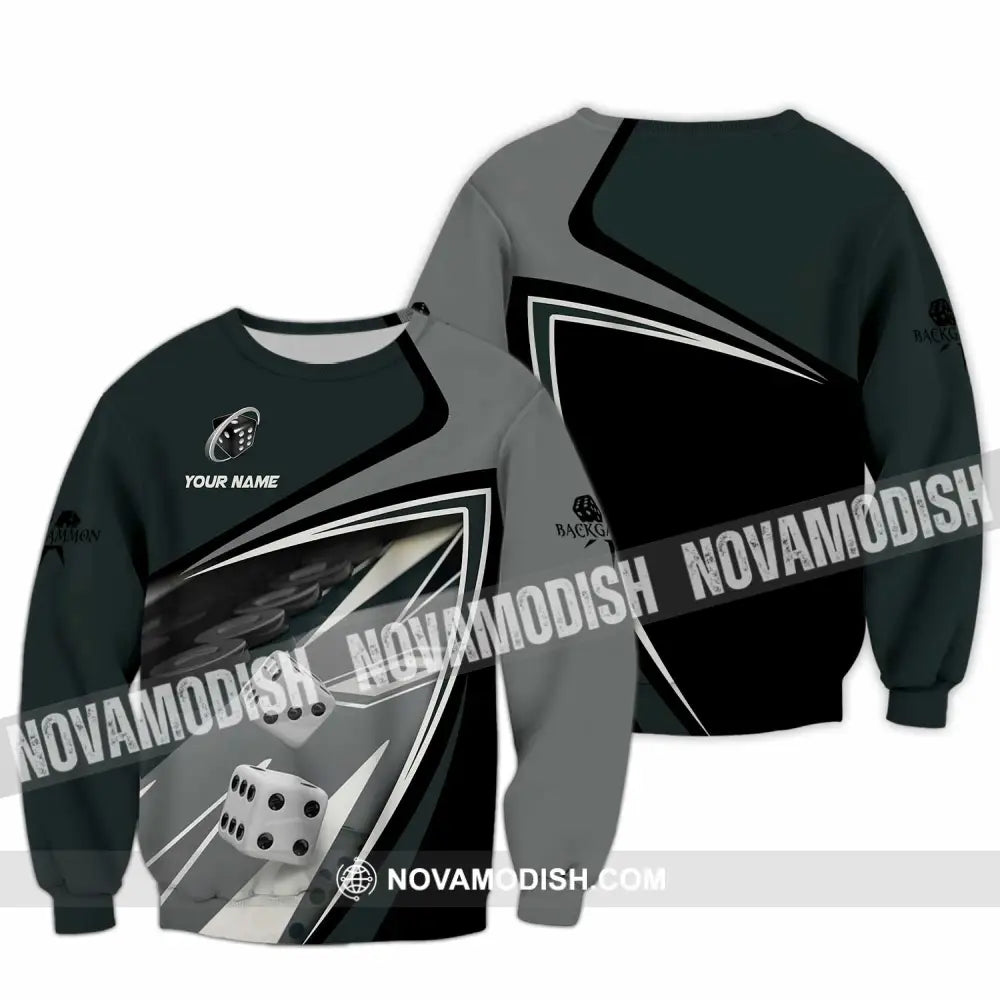 Unisex Shirt - Custom Backgammon 3D Shirt Long Sleeve / S T-shirt