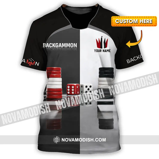 Unisex Shirt - Custom Backgammon 3D Shirt T-shirt