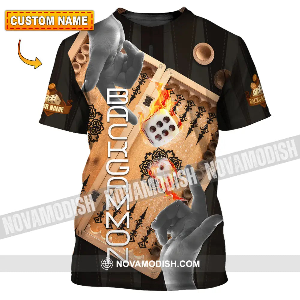 Unisex Shirt - Custom Backgammon 3D Shirt T-shirt